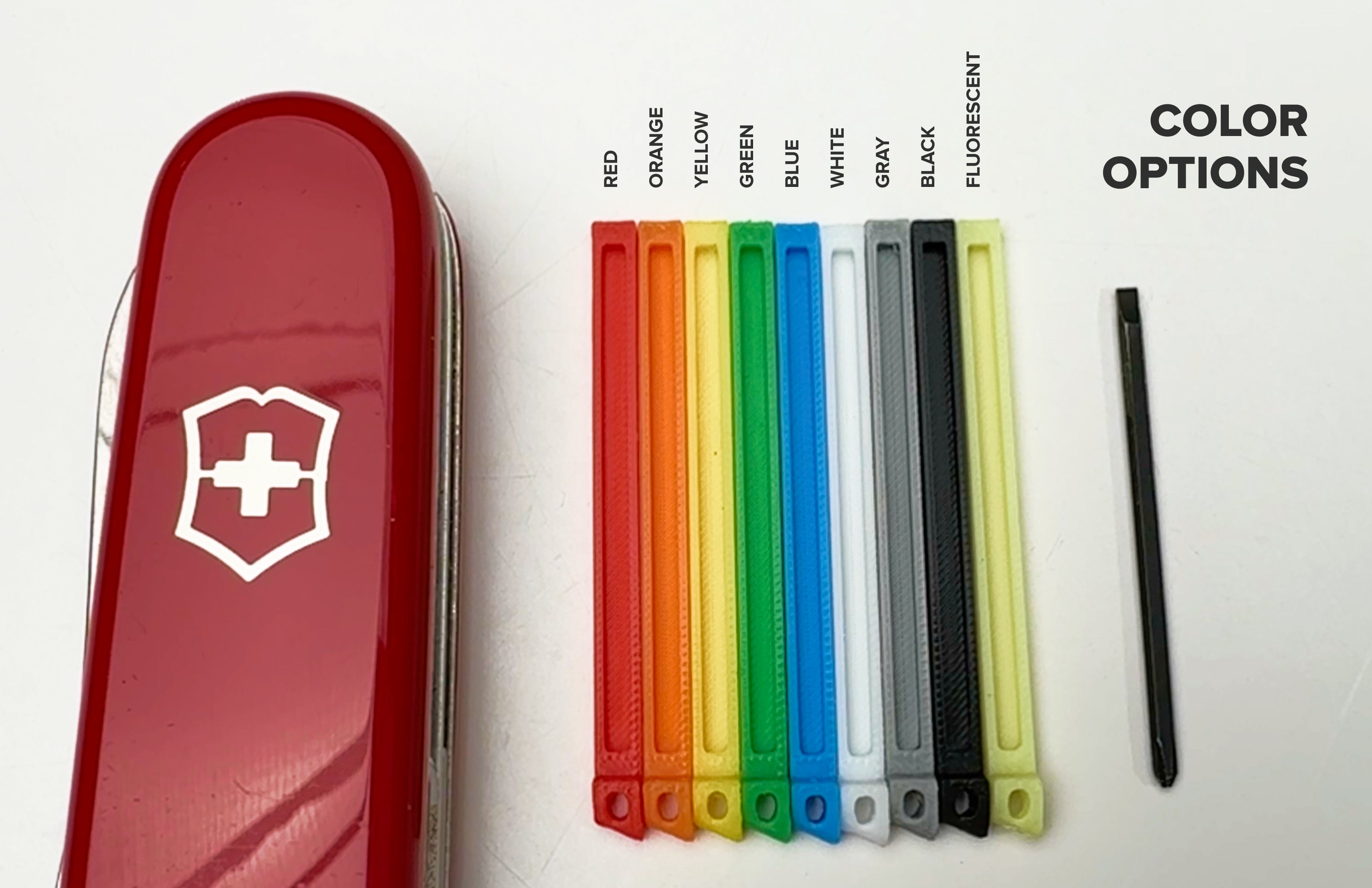 Toothpick Precision screwdriver mod for Victorinox Swiss Army Knive (SAK) - Fits all models