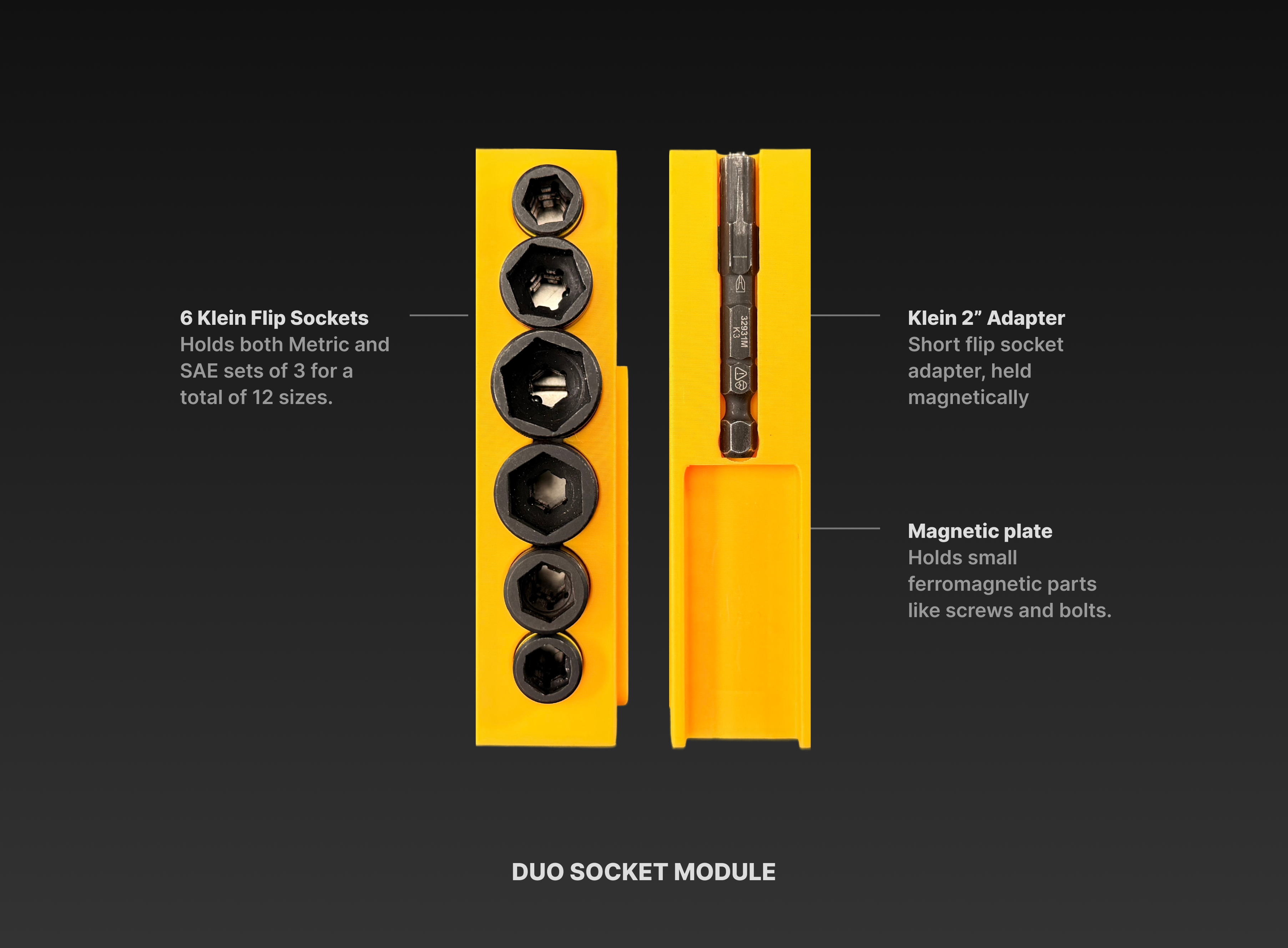 Snapmatic socket duo module