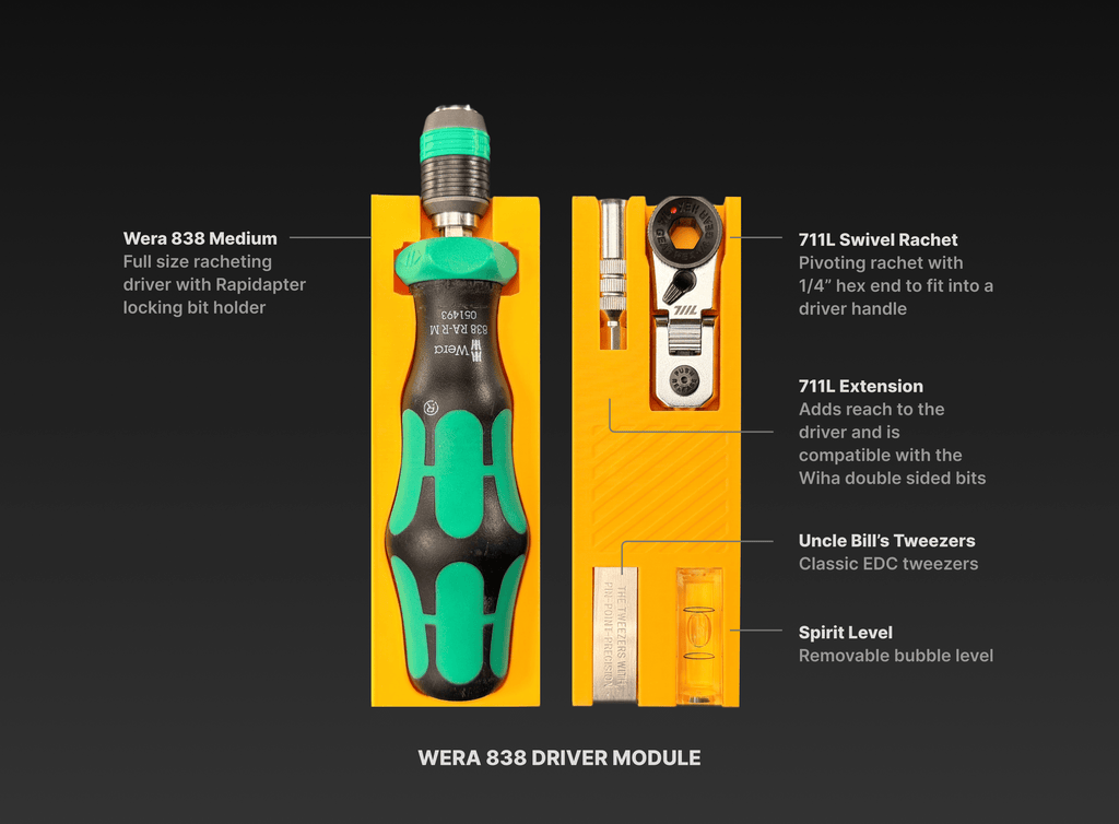 Snapmatic Wera 838 RA M driver module